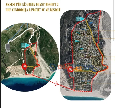 Dhermi - Palase, shitet apartament 3+1 Kati 0, 379 m² 1.800.000 € (Green Coast 2, në Nuklin “W”)