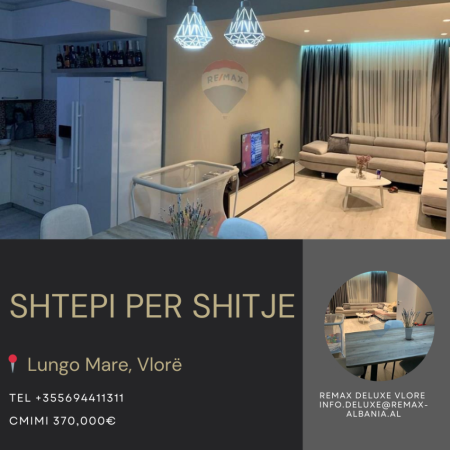 Vlore - Lungomare, shitet shtepi 2+1 Kati 0, 500 m² 370.000 € (7 Pallatet, Vlore)