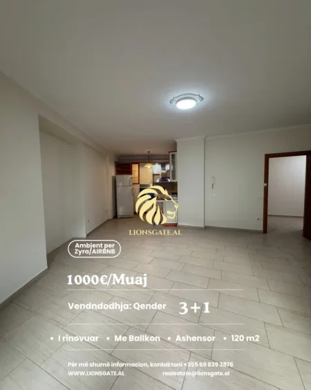 Tirane, jepet me qera ambjent biznesi , 120 m² 1.000 € 