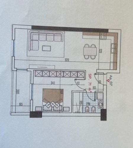 Tirane, shitet apartament 1+1+Ballkon Kati 3, 