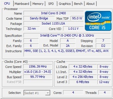Tirane, shes Kompjuter pa Monitor CPU Intel Core i5-2400