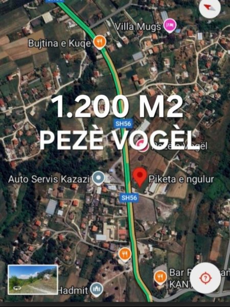 OKAZION TIRANE SHITET  1.200 M2 TOKE PRANE MOBILERISE ( PEZE VOGEL )