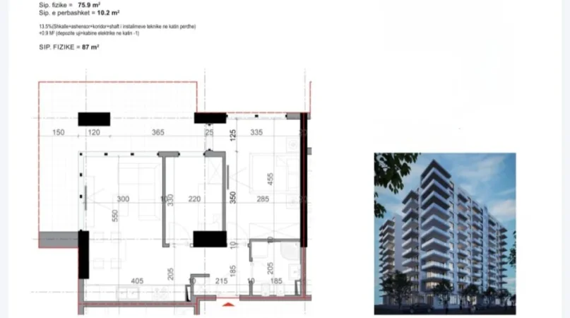 Shiten apartamente tek residenca Golden House, Shengjin!