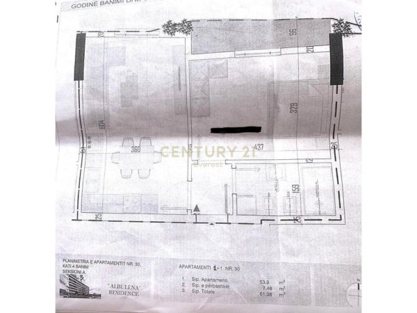 Tirane, shitet apartament Kati 4, 75.000 € 
