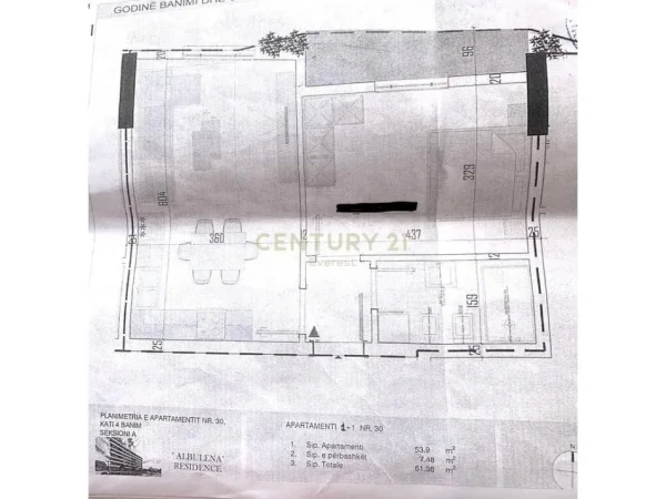 Tirane, shitet apartament Kati 4, 75.000 € 
