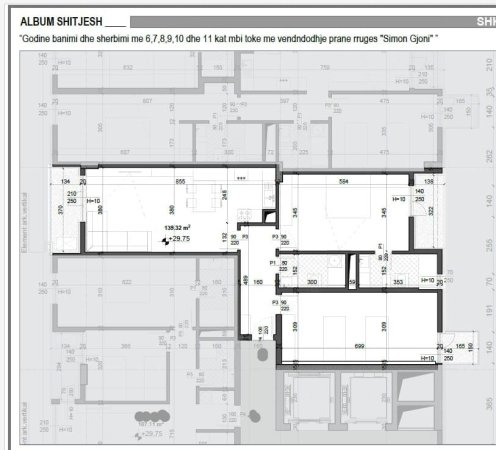 SHITET : 2+1+2wc📍Ish Fusha e Aviacionit (Mei's Residence) - 211,770€ - S.139m² || Punime te nje cilesie maksimale🔥1520€/m²🔥
