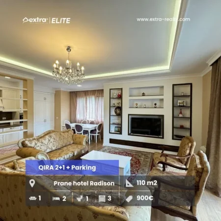 Tirane, jepet me qera apartament 2+1 Kati 3, 110 m² 900 € 