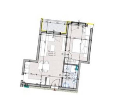 Tirane, shitet apartament 1+1 Kati 1, 74.100 € 