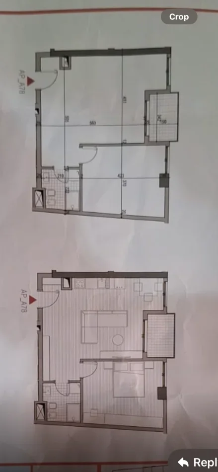 Tirane, jepet me qera apartament 1+1 Kati 7, (5 maji)