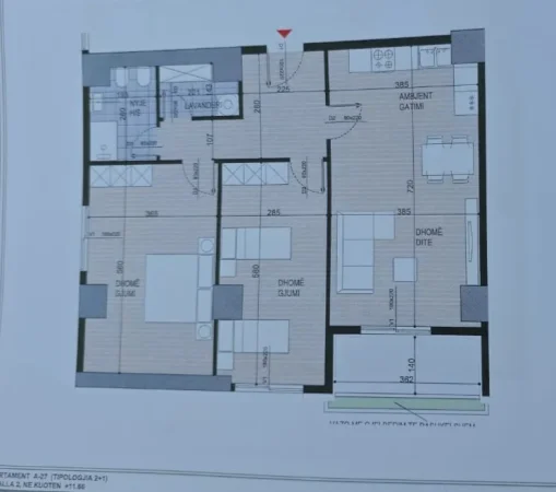 Shitet Apartament 2+1 në Fazë Ndërtimi tek Fusha e Aviacionit,  180.380 €uro