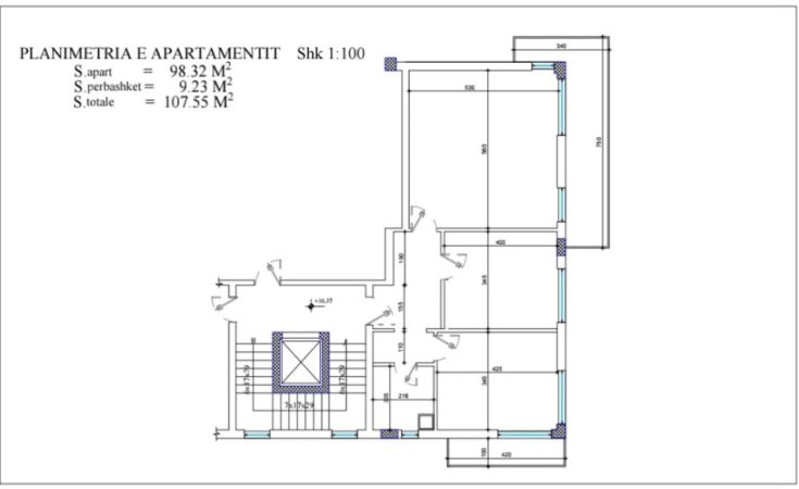 Tirane, jepet me qera apartament 2+1 Kati 4, 108 m² 850 € (liqeni thate)