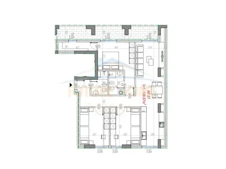 Tirane, shitet apartament 3+1 Kati 8, 167 m² 455.000 € (RRUGA E KAVAJES,QENDER)