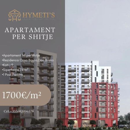 Tirane, shitet apartament 1+1 Kati 9, 74 m²