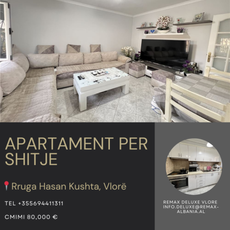 Vlore, shitet apartament 1+1 Kati 3, 58 m² 80.000 € (Qendër Qyteti, Albano &amp; Romina, Vlorë)