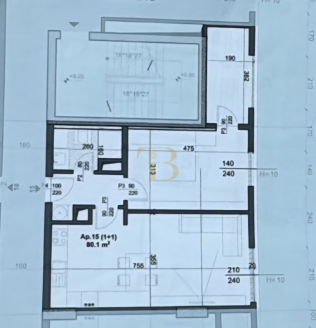 Tirane, shitet apartament 1+1+Ballkon Kati 1, 80 m² 140.200 € (rruga Jordan Misja)