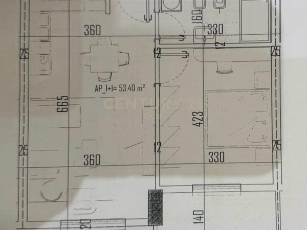 Tirane, shitet apartament 1+1+Ballkon Kati 4, 60 m² 75.000 € 