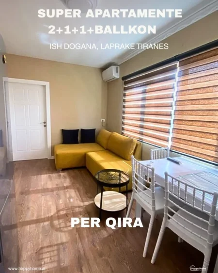 Tirane, jepet me qera apartament 2+1+Ballkon , 55.000 € 