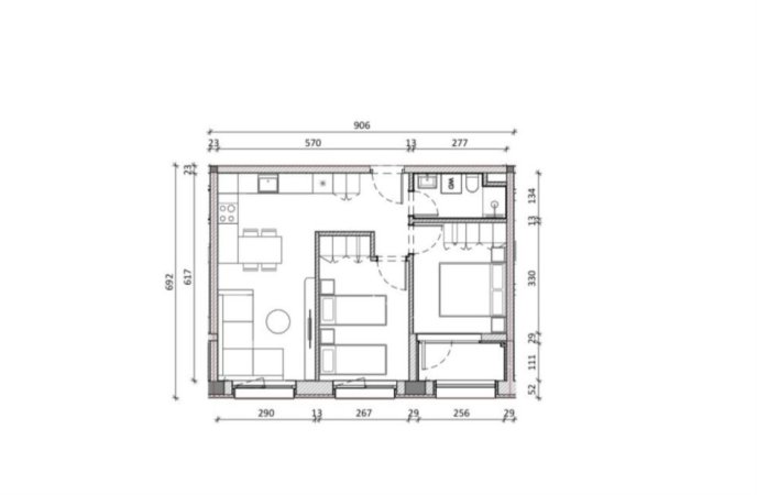 Tirane, shitet apartament 2+1 Kati 8, 70 m² 104.000 € (Pasho Hysa)