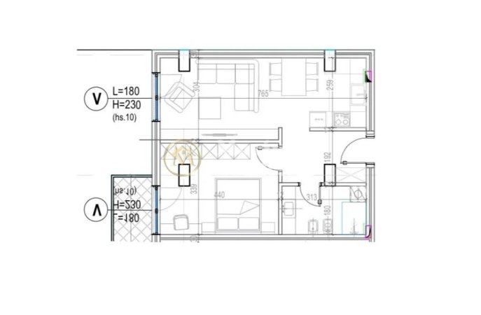 Tirane, shitet apartament 1+1 Kati 6, 72 m² 128.000 € (Kodra e Diellit)