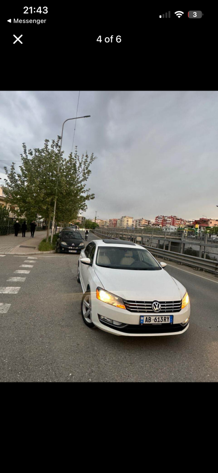 Tirane, shitet makine Vw Passat Nafte, e bardhë automatik Klima 207 km 5.400 €