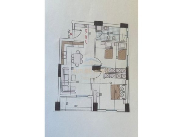 Tirane, shitet apartament 2+1+Ballkon Kati 5, 103 m² 118.850 € (Babrru "Monark Residence", Tiranë.)