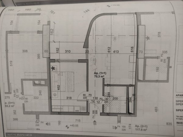 Tirane, shitet apartament 1+1 Kati 11, 220.000 € 