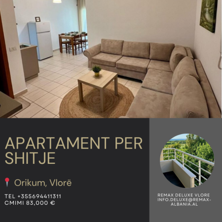 Vlore, shitet apartament 1+1 Kati 3, 47 m² 83.000 € (Orikum, Vlore)