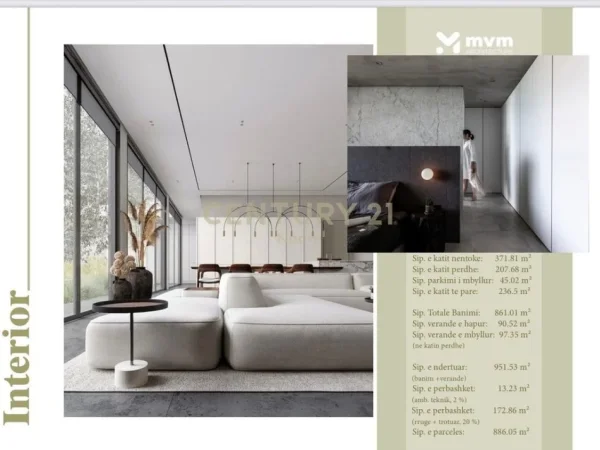 Shqiperi, shitet Vile 5+1+Aneks+Ballkon Kati 2, 1.685 m² (TEG)