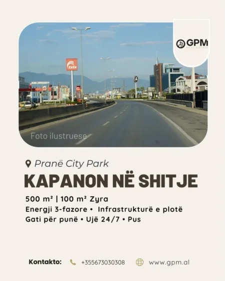 Tirane, shitet kapanone , 500 m² 600.000 €