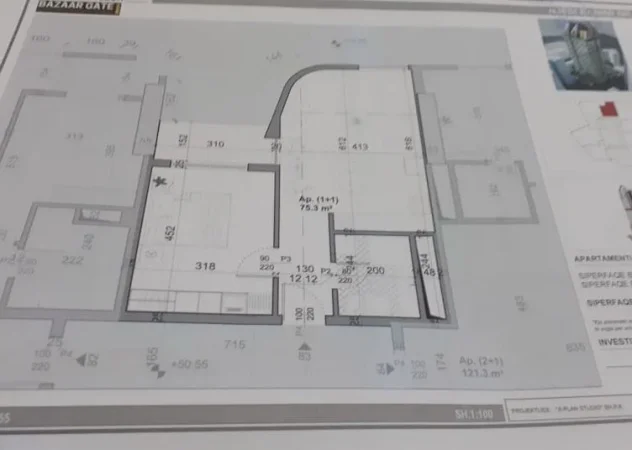 Tirane, shitet apartament 1+1 Kati 11, 75 m² 210.000 € (QENDER)