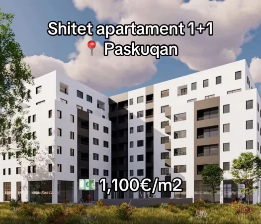 Tirane, shitet apartament 1+1 Kati 1, 78 m² (Paskuqan)