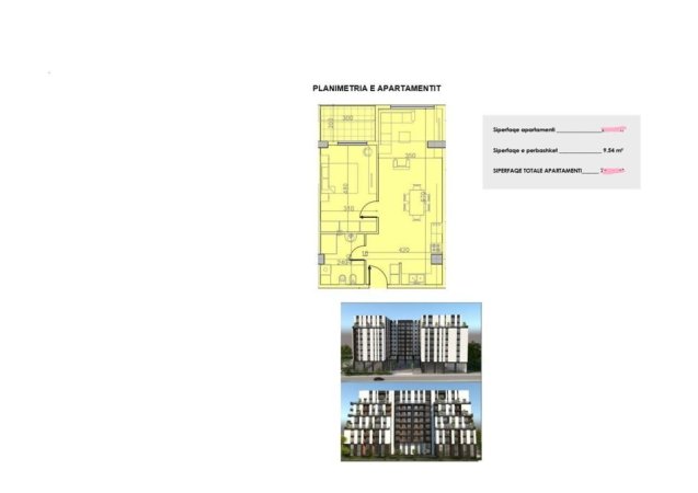 Tirane, shitet apartament 1+1+Ballkon Kati 3, 72 m² 72.000 €