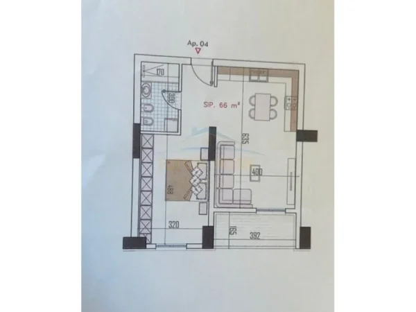 Tirane, shitet apartament 1+1+Ballkon Kati 4, 77 m² 88.000 € (Babrru)