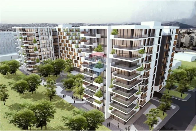 Vlore, shitet ambjent biznesi Kati 0, 126 m² (Kompleksi Poseidon, Lungomare, Vlorë)