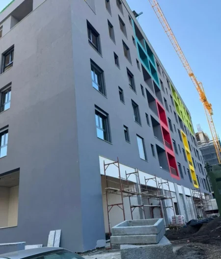 Tirane, shitet apartament 1+1 Kati 5, 86 m² 99.500 € (Rezidenca Color Splash, Paskuqan)