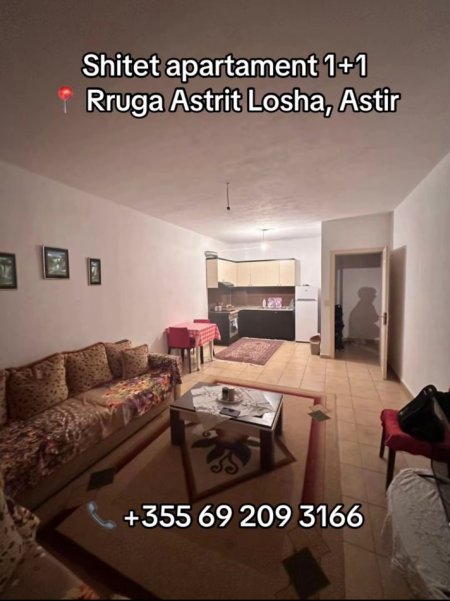 Tirane, shitet apartament 1+1 Kati 8, 70 m² 95.000 € (Rruga Astrit Losha)