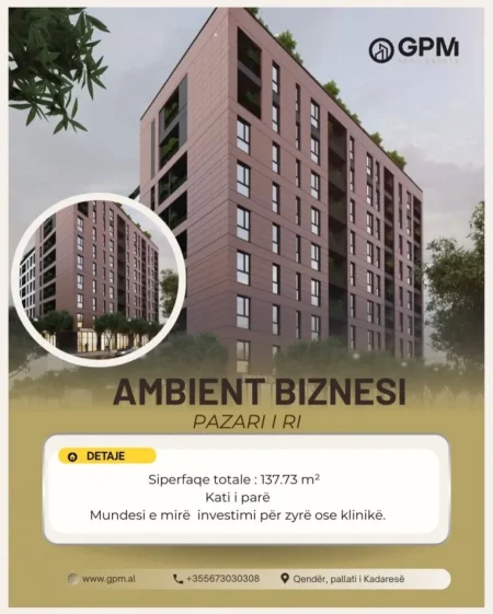 Tirane, shitet ambjent biznesi , 137.73 m²