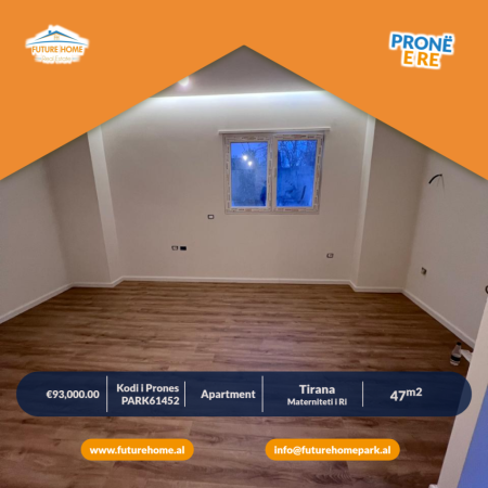 Tirane, shes apartament 1+1+Ballkon Kati 0, 46 m² 93.000 € (MATERNITETI I RI)