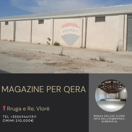 Vlore, shitet magazine , 743 m² 210.000 € (Vlore Rruga e Re, Vlorë)