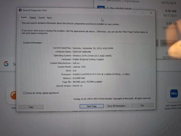 Tirane, shes Laptop 2-ne-1 (tablete + laptop) Dell 7350 - 8.000 Leke
