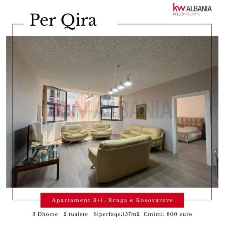 Tirane, jepet me qera apartament Kati 0, 157 m² 800 Euro (Tirana e Re - Rruga e Kosovareve)