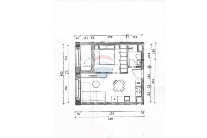 Tirane, shitet apartament 1+1 Kati 3, 47 m² 71.000 € (Kompleksi Mangalem, Tiranë(ID: 530591002-33)