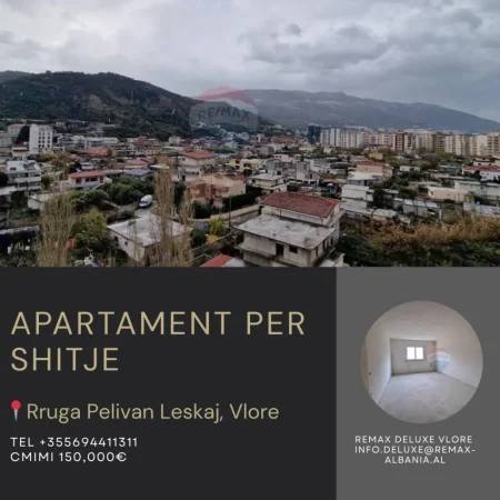 Vlore, shitet apartament 2+1 Kati 8, 101 m² 150.000 € (Rruga Pelivan Leskaj, Vlorë)