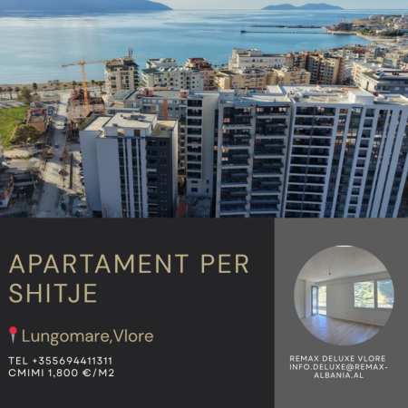 Vlore - Lungomare, shitet apartament 1+1+Ballkon Kati 8, 85 m² 148.500 € (Rruga Reshat Osmani, Vlore)