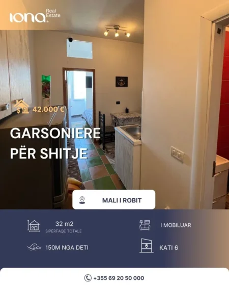 Golem, shitet garsonier,Kati 6, 32 m² 42.000 €
