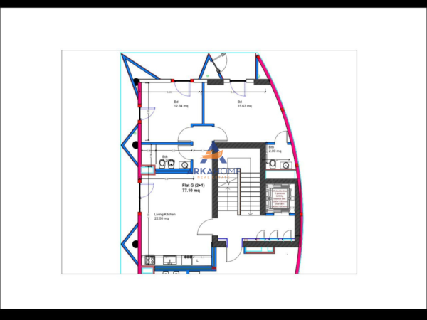 Tirane, jepet me qera apartament 2+1+Ballkon Kati 4, 110 m² 1.500 € 