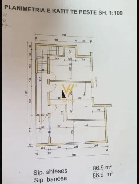 Tirane, shitet apartament 1+1+Ballkon Kati 5, 89 m² 205.000 € (ISH BLLOK)