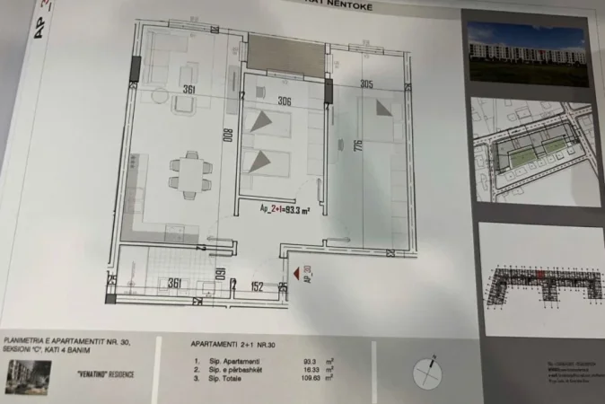 SHITET APARTAMENT 2+1 KAMEZ 8,800,000 LEKE