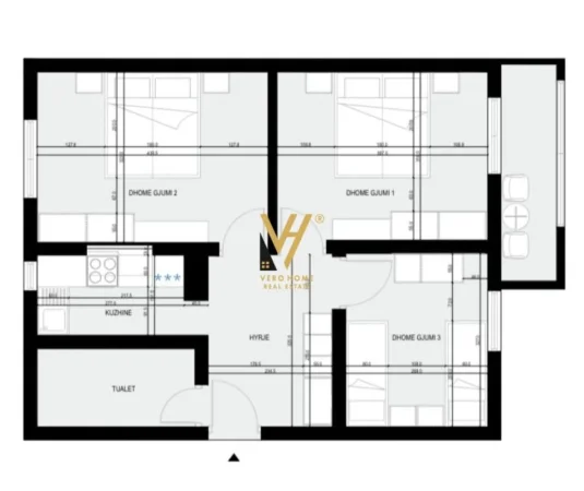 Tirane, jepet me qera zyre Kati 5, 74 m² 680 € (TREGU CAM)