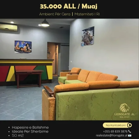 Tirane, jepet me qera ambjent biznesi , 50 m² 350 € (Marteniteti i Ri)